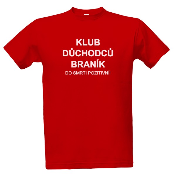 Tričko s potiskem Klub důchodců Braník
