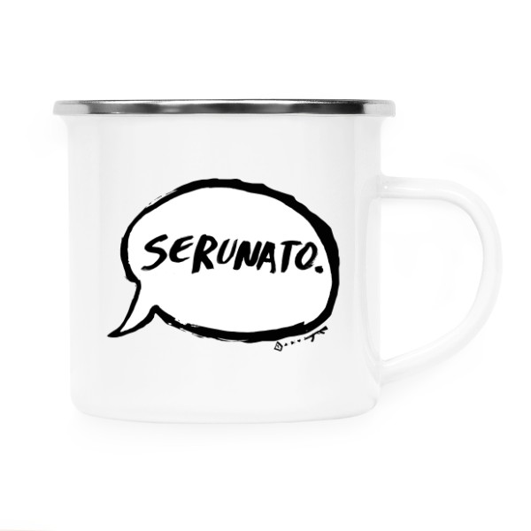 Plecháček - nerezový lem s potiskem Komixová bublina. Seru na to!