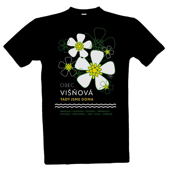 Tričko s potiskem Visnova black