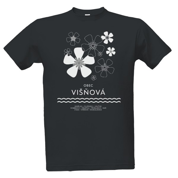 Tričko s potiskem Visnova Grayscale