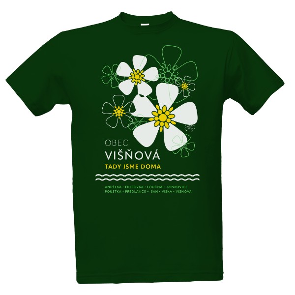 Tričko s potiskem Visnova green bottle